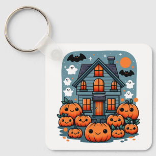 Gruselige Saison Stimmung Halloween Kürbisse Custo Schlüsselanhänger
