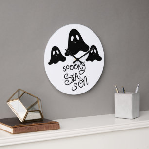 Gruselige Saison süße Geister Halloween Große Uhr