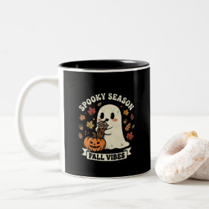 Gruselige Saison Süße Geister Kaffeetasse, Hallowe Zweifarbige Tasse