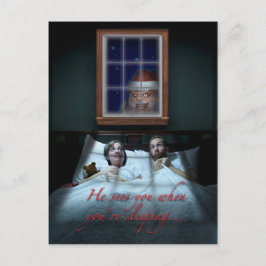 Gruselige Sankt-Weihnachtskarte Feiertagspostkarte