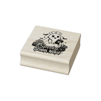 . Gruselige Schulkrankenschwester Gummistempel