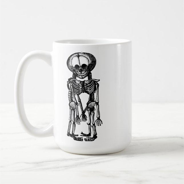 gruselige siamesische Zwillinge Skelett Kinder Ana Kaffeetasse (Links)