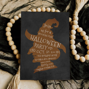 Gruselige Silhouette Halloween-Party Einladung