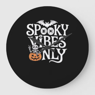 Gruselige Stimmung nur Halloween Faultier Oversize Große Wanduhr