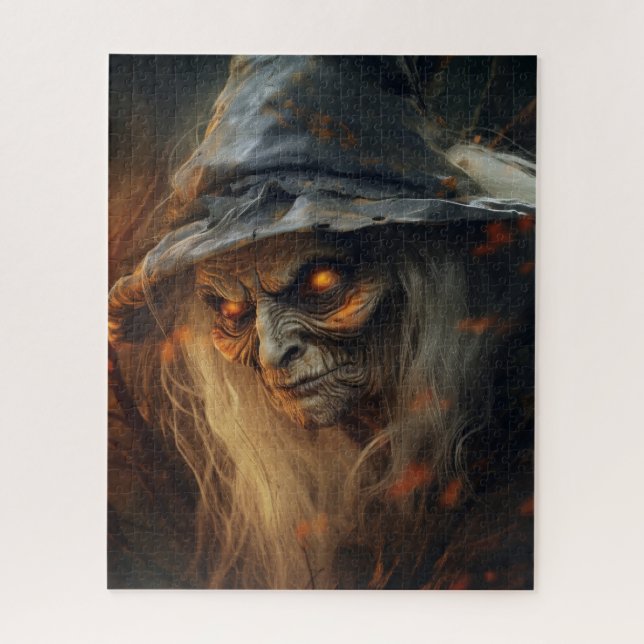 Gruselige unheimliche Halloween-Hexen-Horror  (Vertikal)