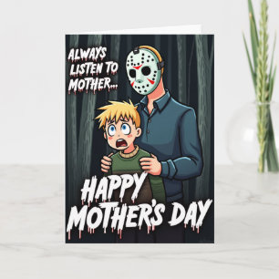 Gruselige Wald Happy Mothers Day Karte