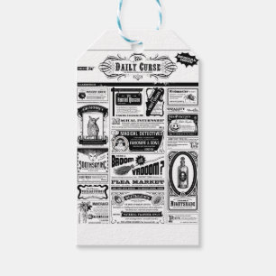 gruselige Zeitung Geschenkanhänger