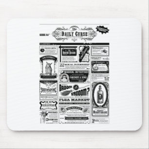 gruselige Zeitung Mousepad