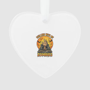 Gruselige Zombies Hand Grabstein Vollmond Fledermä Ornament