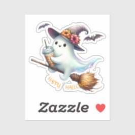 Gruseligen Frohen Halloween Aufkleber