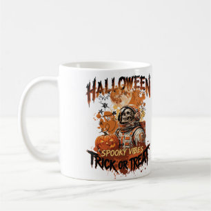 Gruseliger Astronaut Halloween-Becher Süßes oder Kaffeetasse