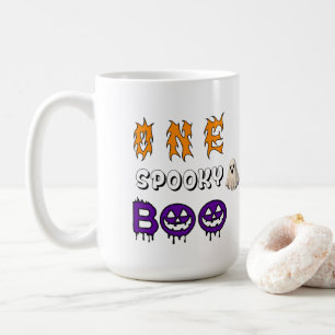 Gruseliger Boo-Geisterszene für Halloween-Spaß 👻 Kaffeetasse
