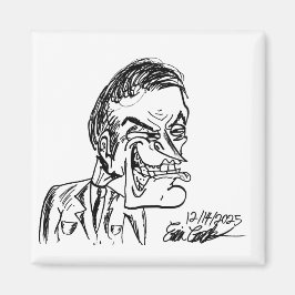 gruseliger Bösewicht Cartoon Magnet