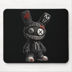 Gruseliger Bunny-Horror-Goth-Grunge-Emo-Dunkle Äst Mousepad