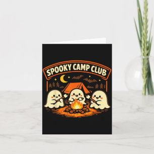 Gruseliger Campingclub Halloween Süßer Geist Campi Karte