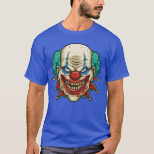 Gruseliger Clown Gesicht Halloween Süßigkeiten ode T-Shirt