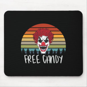 Gruseliger Clown Vintage Retro Gruseliger Böser Ho Mousepad