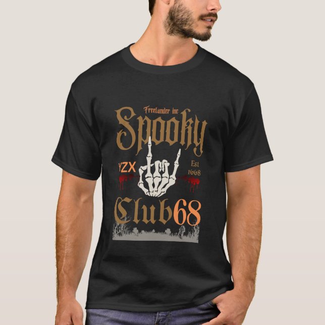 gruseliger Clubrock T-Shirt (Vorderseite)