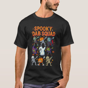 Gruseliger Dab-Tanz Halloween Lustiges Skelett Kür T-Shirt