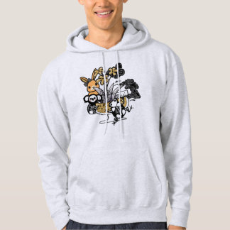 Gruseliger Garten mit Skelett-Koala und Frosch Hoodie