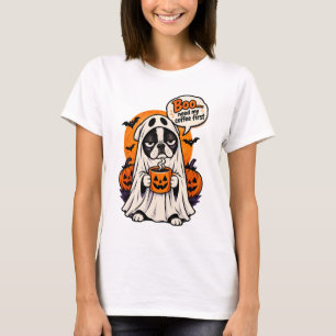 Gruseliger Geist Boston Terrier Boo Brauche Meinen T-Shirt