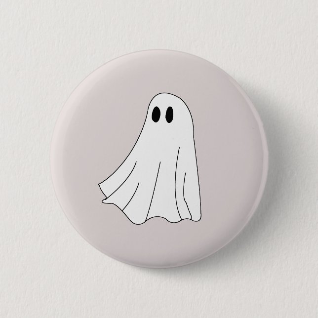 Gruseliger Geist Button (Vorderseite)