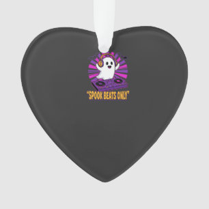 Gruseliger Geist DJ Halloween Beats Design_1 Ornament