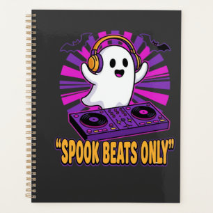 Gruseliger Geist DJ Halloween Beats Design_1 Planer