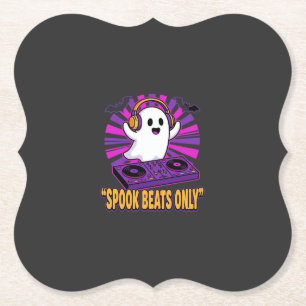 Gruseliger Geist DJ Halloween Beats Design_1 Untersetzer