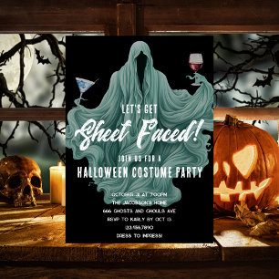 Gruseliger Geist, lasst uns Halloween feiern Einladung