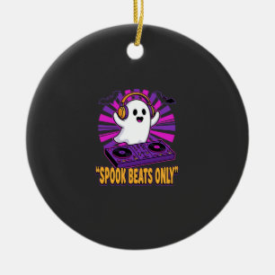 Gruseliger Geister-DJ-Halloween-Beats-Design_1 Keramik Ornament