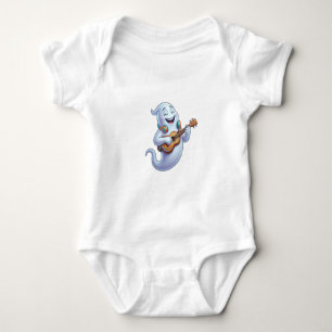 Gruseliger Geister-Musiker Halloween-Musik-Kunst Baby Strampler
