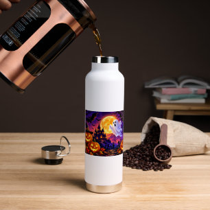 Gruseliger Geister-Spukhaus Halloween-Wasserflasch Trinkflasche