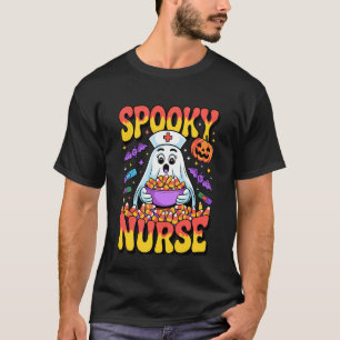 Gruseliger Geisterkrankenschwester Lustiger Hallow T-Shirt