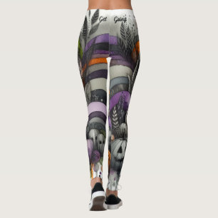 Gruseliger Gespensterwald Halloween Leggings