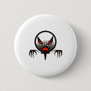 Gruseliger Golf-Halloween-Gruppenfriedhof Button