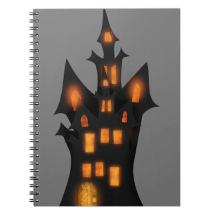 Gruseliger Grimoire: Halloween Spiral Foto Journal Notizblock