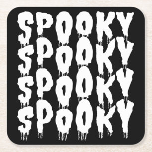GRUSELIGER GRUSELIGER HALLOWEEN KOSTÜM RECHTECKIGER PAPPUNTERSETZER