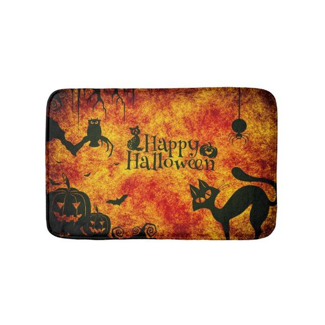 Gruseliger Halloween  Badematte (Vorderseite)