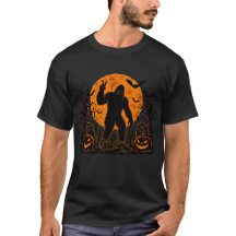 Gruseliger Halloween-Bigfoot-Kürbis-Weltkarte