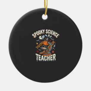 Gruseliger Halloween-Biologielehrer-Wissenschaft Keramik Ornament