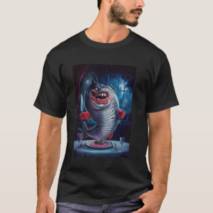 Gruseliger Halloween-Fisch Gruseliger Schreckliche T-Shirt