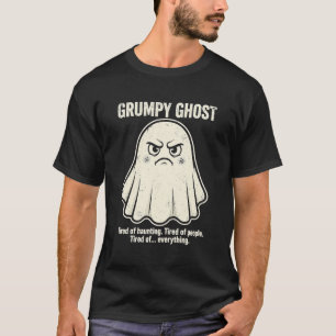 Gruseliger Halloween-Fun-Shirt mit mürrischem Geis T-Shirt