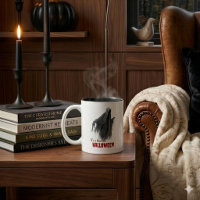 Gruseliger Halloween-Geist-Akzent-Kaffeebecher
