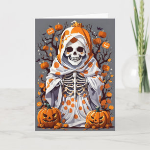 Gruseliger Halloween-Geist Feiertagskarte