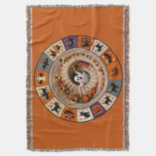 Gruseliger Halloween-Geist-Spiral-Treppen-Design Decke