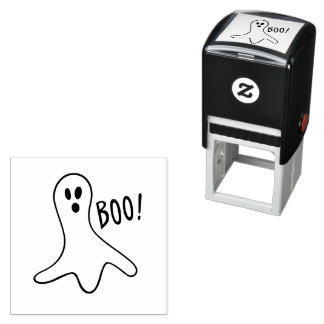 Gruseliger Halloween-Geister-Selbstfärbestempel au Permastempel