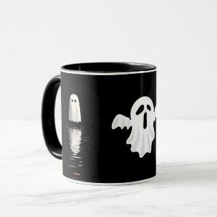 Gruseliger Halloween-Geistertasse Tasse