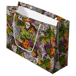 Gruseliger Halloween-Geschenkbeutel - groß, glänze Große Geschenktüte