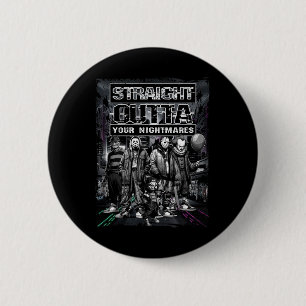 Gruseliger Halloween-Horror Straight Outta Scar Button